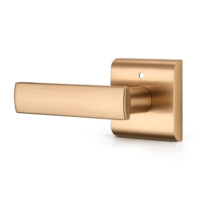 Modern Champagne Bronze Interior Privacy Door Lever